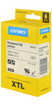 Dymo xtl - ruban polyester adhésif permanent pour étiqueteuse  12mm x 9.1m - noir sur blanc