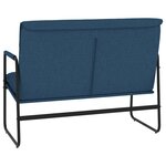 vidaXL Banc Bleu 100x64x80 cm Tissu