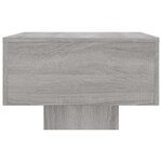 vidaXL Table basse sonoma gris 100x49 5x31 cm bois d'ingénierie