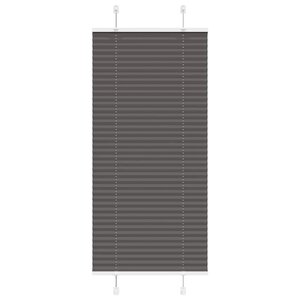 vidaXL Store plissé noir 60x150 cm largeur du tissu 59 4 cm polyester