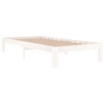vidaXL Cadre de lit sans matelas blanc 90x190 cm