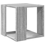 vidaXL Table basse sonoma gris 32x32x30 cm bois d'ingénierie