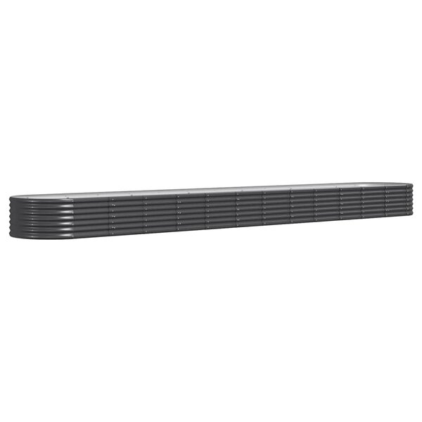 vidaXL Lit surélevé de jardin Acier enduit de poudre Anthracite