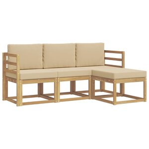 vidaXL Ensemble de canapés d'extérieur 4 pc