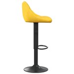 vidaXL Tabourets de bar lot de 2 jaune moutarde velours