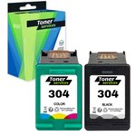 Compatible HP 304 Pack de 2 cartouches d'encre noire et couleur