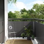 vidaXL Paravent de balcon anthracite 600x90 cm résine tressée