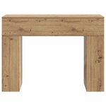 vidaXL Table basse Chêne artisanal 102 x 35 x 75 cm Bois d'ingénierie