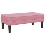 vidaXL Banc Rose 113 x 57 x 39 cm Velours
