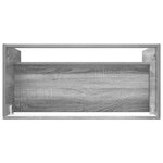 vidaXL Armoire sous évier de salle de bain Sonoma gris