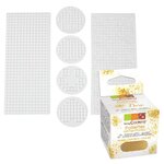 Plaque de texture pour pâtisserie Pixels + paillettes dorées