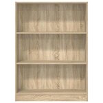 vidaXL Bibliothèque chêne sonoma 80x24x109 cm bois d'ingénierie