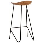 vidaXL Tabourets de bar lot de 2 bois d'acacia massif