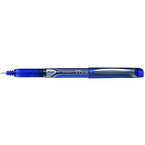 Stylo roller à encre Hi-Tecpoint V7 Grip Pointe Moyenne Bleu x 12 PILOT