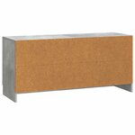 vidaXL Meuble TV Gris béton 102 x 34 5 x 47 cm Bois d'ingénierie