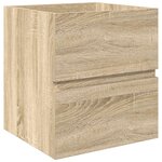 vidaXL Ensemble de meubles de salle de bain 2 Pièces chêne sonoma