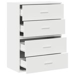 vidaXL Armoires avec 2 tiroirs 2Pièces blanc 60x31x40cm bois d'ingénierie