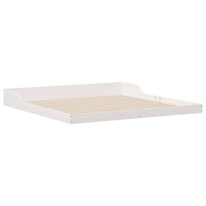 vidaXL Cadre de lit Blanc 180 x 200 cm Bois massif en pin