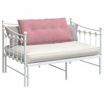 vidaXL Coussin de Dos Rose 100 x 50 cm Tissu en velours côtelé
