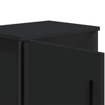 vidaXL Tables de chevet 2 Pièces Noir 40 x 30 x 40 cm Aggloméré