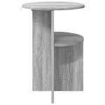 vidaXL Table d'appoint Sonoma gris Ø 39 5 x 55 cm Bois d'ingénierie