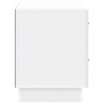vidaXL Cabinet de chevet Blanc brillant 62 x 34 5 x 44 5 cm