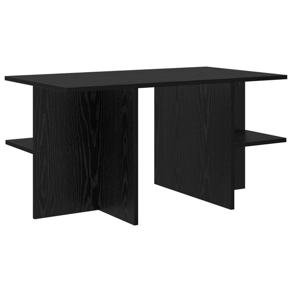 vidaXL Table basse Chêne noir 87 x 50 x 45 cm Bois d’ingénierie