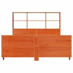 vidaXL Cadre de lit sans matelas cire marron 150x200cm bois pin massif