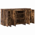vidaXL Buffet Chêne fumé 135 x 41 x 69 cm Bois d'ingénierie