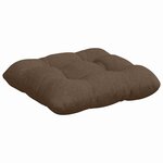 vidaXL Coussins de siège 4 Pièces Marron 40 x 40 x 12 cm tissu