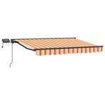 vidaXL Cadre de store manuel avec LEDs 3 5 x 2 5 m