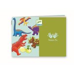 Djeco DJ09680 - 6 Pantins à colorier Dinosaures