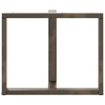 vidaXL Pieds de table à manger en T 2 pièces Noir 90x35x(72-73) cm Acier