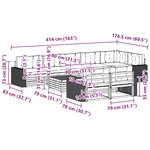 vidaXL Ensemble de canapés d'extérieur 9 pc