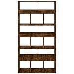 vidaXL Bibliothèque chêne fumé 100x33x187 5 cm bois d'ingénierie