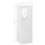 vidaXL Porte-parapluie Pierres Acier Blanc