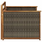 vidaXL Sofa de milieu extérieur Bois d'Acacia Massif Naturel
