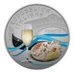 Pièce de monnaie 5 euro Italie 2023 BU – Prosecco et Granseola