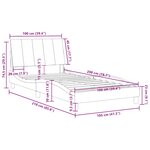 vidaXL Cadre de lit sans matelas Hanko vert foncé 100x200 cm velours