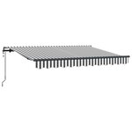 vidaXL Auvent Rétractable Anthracite 250 x 200 cm tissu