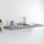 vidaXL Étagère flottante murale gris 80x23 5x3 8 cm MDF