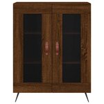 vidaXL Buffet haut Chêne marron 69 5x34x180 cm Bois d'ingénierie