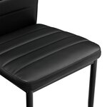 Lot de 2 chaises de salle à manger set de sièges empilables 96 cm noir 03_0005744