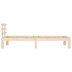 vidaXL Cadre de lit sans matelas bois massif 100x200 cm