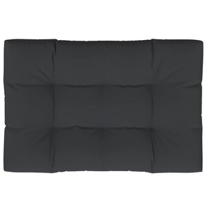 vidaXL Coussin de palette noir 120x80x12 cm tissu
