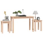 vidaXL Tables gigognes 3 Pièces Bois de pin massif