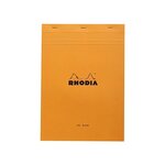 Bloc de direction Orange 80 feuilles format A4 réglure unie RHODIA