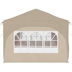 vidaXL Tente de fête pop-up 575 x 288 x 245 cm Crème Tissu Oxford