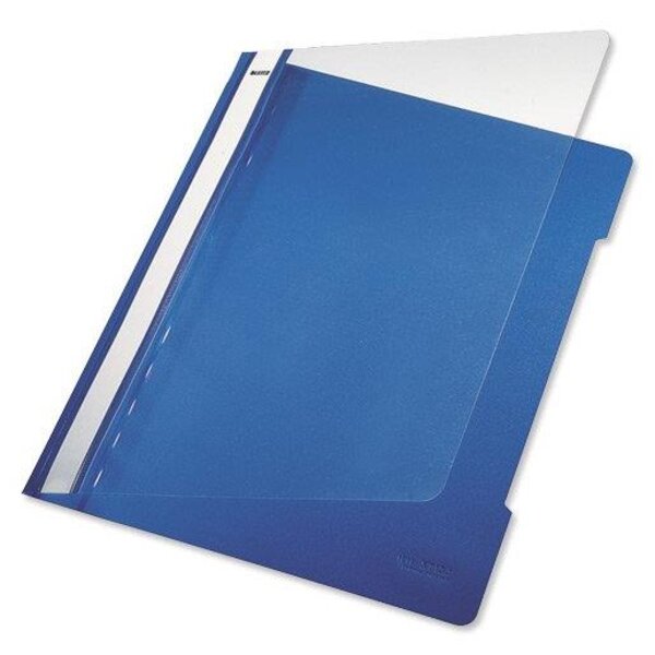 Lot de 25 chemises à lamelle Standard A4 PVC Bleu LEITZ