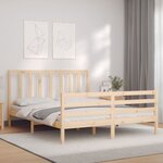 vidaXL Cadre de lit sans matelas 160x200 cm bois massif de pin